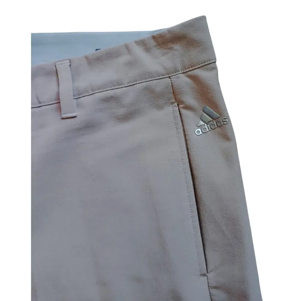 Adidas Texas A&M University Men's Ultimate 365 3-Stripe Golf Shorts Beige Sz 38